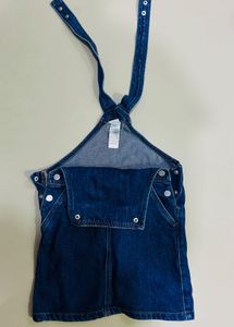 Cute Denim Overalls Dress