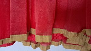 red mixed pink color dress