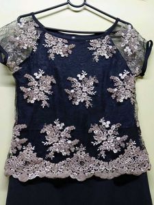 Elegant Lace Overlay Dress