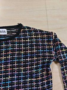 Chic Tweed Knit Top