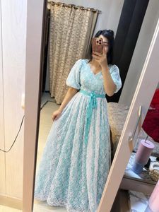 Stunning Light Blue Lace gown🦋🎀