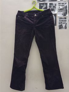 Women's Burgundy Corduroy Pants