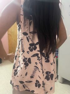 Cute Floral Print Sleeveless Top