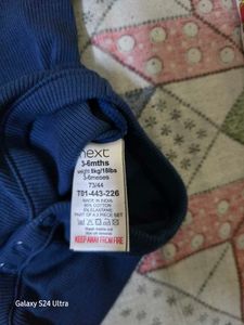 Next Baby Girls Navy Bodysuit