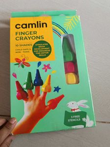 Camlin Finger Crayons - 10 Shades