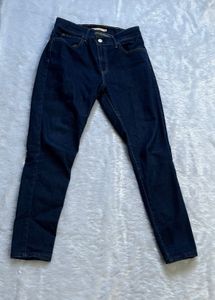 Classic Dark Wash Denim Jeans
