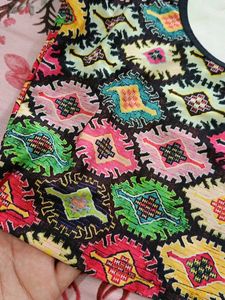 Vibrant Geometric Print blouse