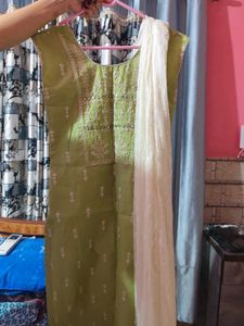 Elegant Green Kurta Set with Dupatta