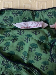Green Printed Kurta