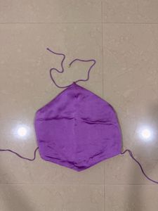 Beautiful Purple Silk backless top