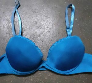 Blue Padded Bra
