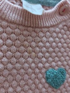 H&amp;M Cute Pink Heart Sweater