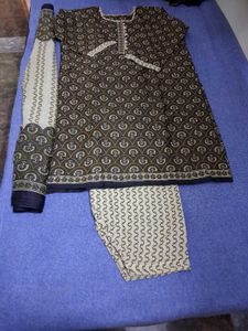 Printed Kurta with Pants & Dupatta Set