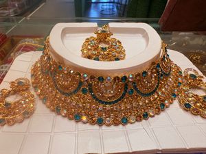 Exquisite Gold Plated Kundan Jewellery Set