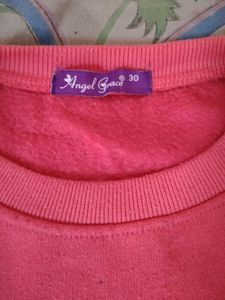 Pink Star Graphic Sweatshirt
