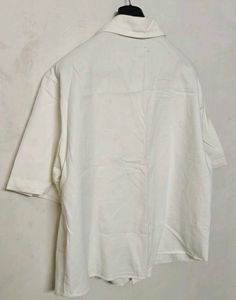 PERSTEP Classic White Short Sleeve Button-Up Shirt