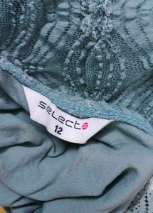 Blue Lace V-Neck Cami Top