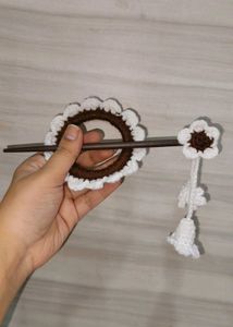 Handmade Crochet Flower Hair Accessory