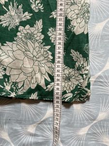 Green Floral Print Kurta