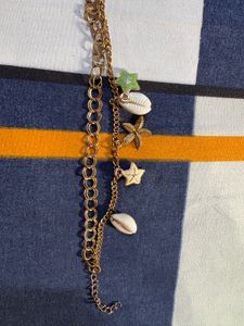 Boho Charm Bracelet with Shells