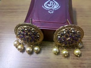New Unused Stone Bridal Earing