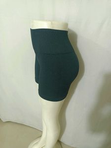 Women's Ribbed Athletic Shorts Free Size 26 To 32