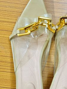 Stylish Chain Detail Mules