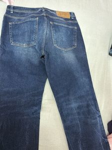 ZARA Distressed Blue Denim Jeans