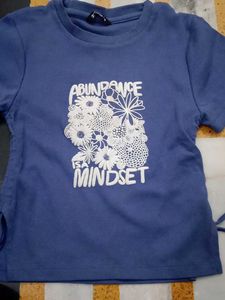 Blue Graphic Print T-Shirt