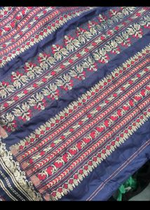 Red &amp; Blue Ethnic Saree