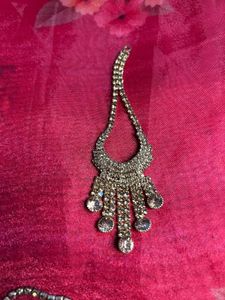 Mangtika &amp; Nose Ring with Chain