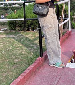 Stylish Grey Cargo Pants