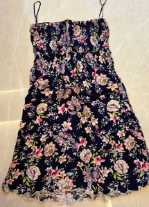Floral Smocked Tube Dress