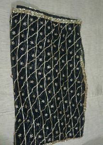 Luxury Satin Lehenga with Heavy Gota Patti Work