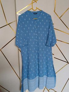 Blue Printed Kurta