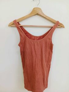 Ribbed Tank Top - Coral
