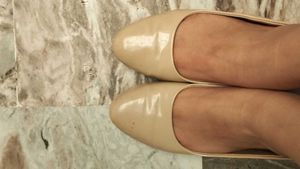 Elegant Nude Wedges