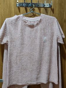 Pink Textured Coordset