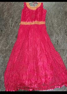 Pink Embellisheh ethnic gawn