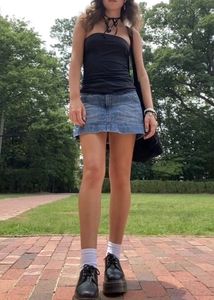 Denim Mini Skirt From Savana