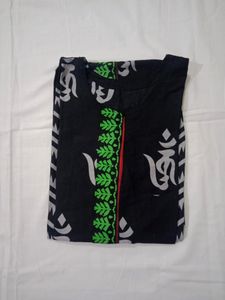 Pure Cotton Kurti Black Color
