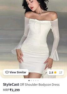 On Sale!! White Mini Bodycon Dress 👗🤍✨