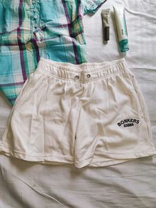 Cream Bonkers Shorts