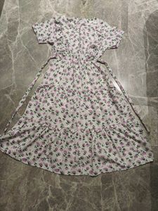 Floral Print Midi Dress from Thailand