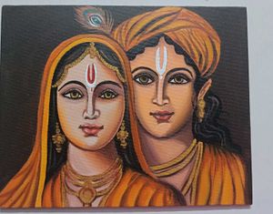 Radha Krishna Canvas Painting