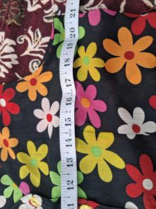 Retro Floral Print Sleeveless Vest