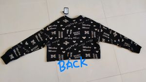 Women's Disney Print crop Sweatshirt