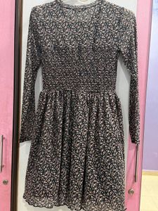 Floral Smocked Long Sleeve Dress