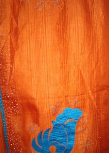 Beautiful Orange 🧡🍊 Saree