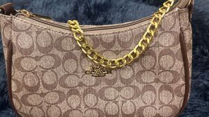 COACH MONOGRAM SHOULDER BAG